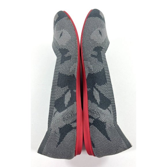Rothys Ballet Style Flats Womens Size 8.5 Round Toe Shoes Gray Camouflage - Picture 5 of 15